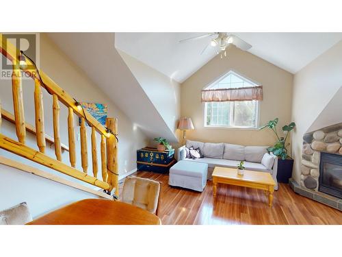 400 Riverside Way Unit# 439, Fernie, BC - Indoor Photo Showing Living Room With Fireplace