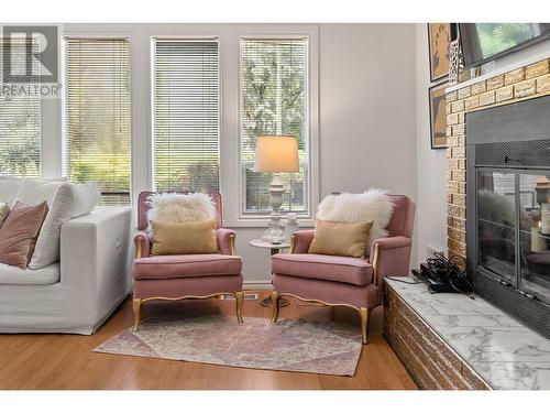 2677 Mappin Court, Kelowna, BC - Indoor Photo Showing Living Room With Fireplace