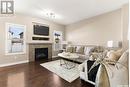 4625 Padwick Road, Regina, SK  - Indoor Photo Showing Living Room With Fireplace 