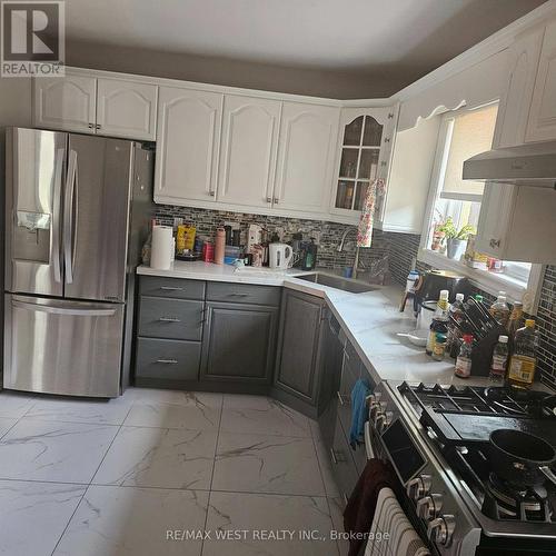 Upper - 51 Monterrey Drive, Toronto (Thistletown-Beaumonde Heights), ON - Indoor Photo Showing Kitchen With Double Sink