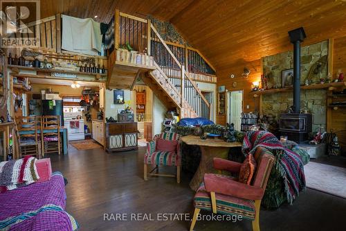 139D Petit Lane, Kearney, ON - Indoor With Fireplace