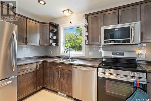 209 Diefenbaker Avenue, Hague, SK - Indoor Photo Showing Kitchen With Stainless Steel Kitchen With Double Sink