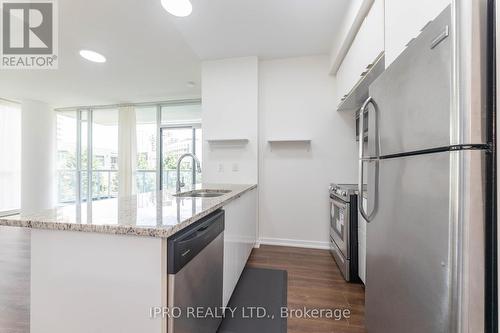 203 - 62 Forest Manor Road, Toronto (Henry Farm), ON - Indoor Photo Showing Kitchen With Stainless Steel Kitchen With Upgraded Kitchen