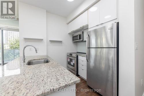 203 - 62 Forest Manor Road, Toronto (Henry Farm), ON - Indoor Photo Showing Kitchen With Stainless Steel Kitchen With Upgraded Kitchen