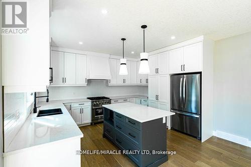 20 Poole Crescent, Middlesex Centre (Komoka), ON - Indoor Photo Showing Kitchen With Double Sink With Upgraded Kitchen