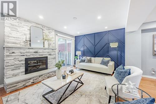 61 Montezuma Trail, Toronto (Agincourt North), ON - Indoor Photo Showing Living Room With Fireplace