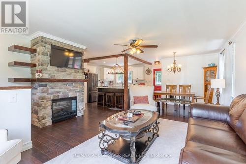 259 Clarke Drive, Peterborough, ON - Indoor Photo Showing Living Room With Fireplace