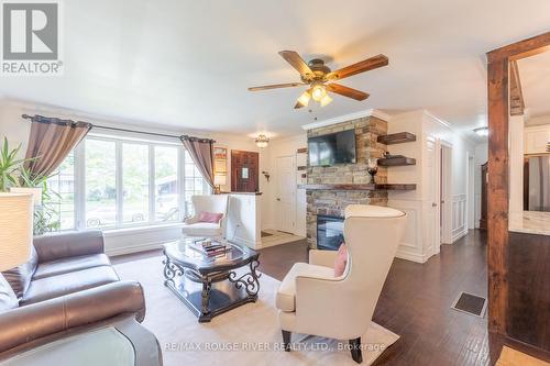 259 Clarke Drive, Peterborough, ON - Indoor Photo Showing Living Room With Fireplace