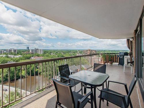 Balcony - 1503-4300 Place Des Cageux, Laval (Chomedey), QC - Outdoor With View With Exterior