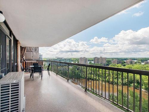 Balcony - 1503-4300 Place Des Cageux, Laval (Chomedey), QC - Outdoor With View With Exterior