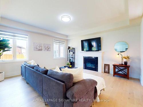 422 Humphrey St, Hamilton, ON - Indoor Photo Showing Living Room With Fireplace