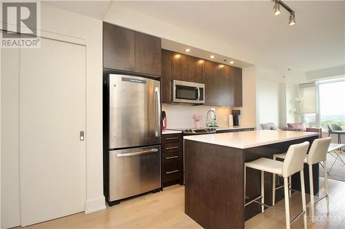 108 Richmond Road Unit#808, Ottawa, ON - Indoor Photo Showing Kitchen With Stainless Steel Kitchen With Upgraded Kitchen