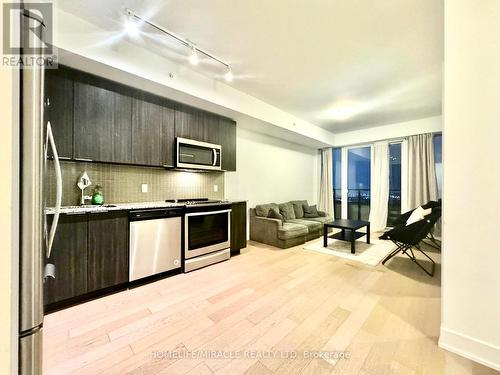 5901 - 30 Shore Breeze Drive, Toronto (Mimico), ON - Indoor Photo Showing Kitchen With Stainless Steel Kitchen