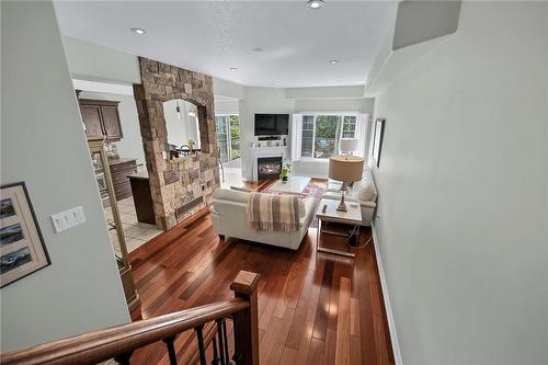 8 Brooking Court, Ancaster, ON - Indoor Photo Showing Other Room With Fireplace