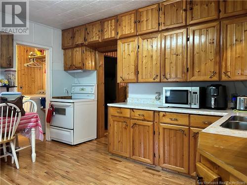 422 Tobique Street, Plaster Rock, NB - Indoor Photo Showing Kitchen With Double Sink