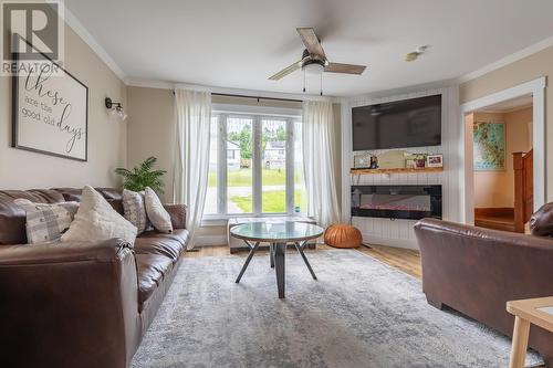 176 Petries Street, Corner Brook, NL - Indoor Photo Showing Living Room With Fireplace