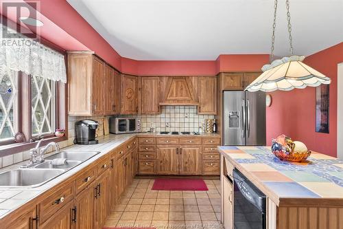 6831 County Rd 18, Amherstburg, ON - Indoor Photo Showing Kitchen With Double Sink