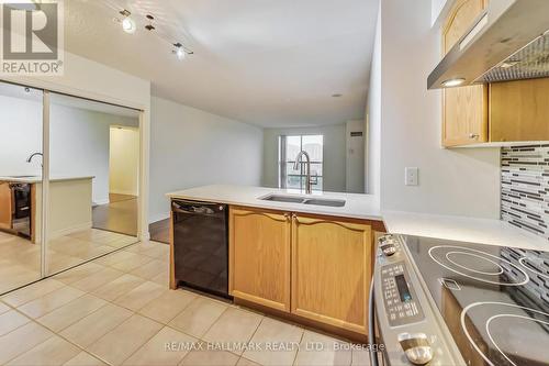 526 - 3 Ellesmere Street, Richmond Hill, ON - Indoor Photo Showing Kitchen With Double Sink