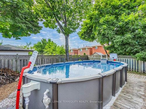 50 Mcgraw Ave, Brampton, ON - Outdoor With Above Ground Pool