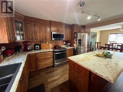 2 Wireless Road, Botwood, NL - Indoor Photo Showing Kitchen With Stainless Steel Kitchen With Double Sink