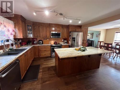 2 Wireless Road, Botwood, NL - Indoor Photo Showing Kitchen With Stainless Steel Kitchen With Double Sink