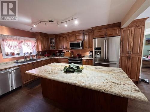 2 Wireless Road, Botwood, NL - Indoor Photo Showing Kitchen With Stainless Steel Kitchen With Double Sink