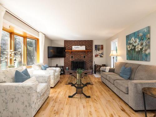 Living room - 487 Route 201, Sainte-Marthe, QC - Indoor Photo Showing Living Room With Fireplace