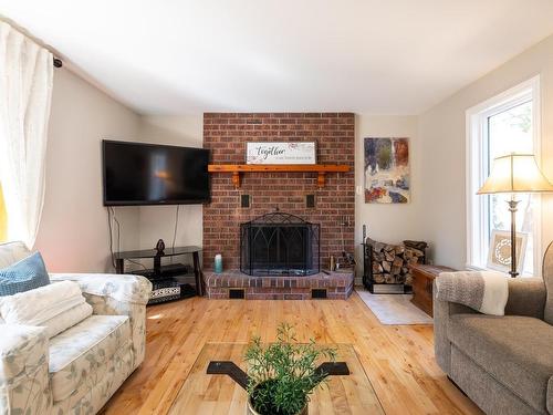 Salon - 487 Route 201, Sainte-Marthe, QC - Indoor Photo Showing Living Room With Fireplace