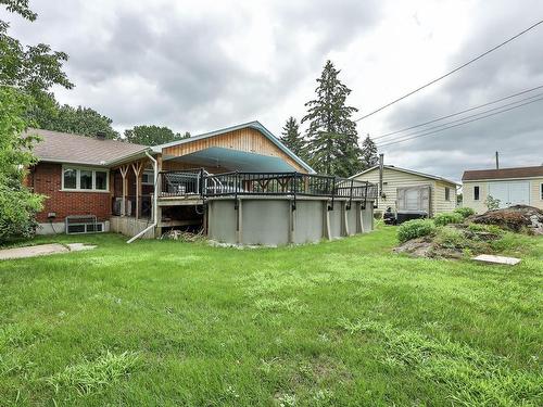 Back facade - 429 Rue De La Scierie, Gatineau (Buckingham), QC - Outdoor With Above Ground Pool