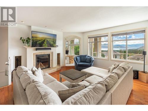 1746 Vineyard Drive, West Kelowna, BC - Indoor Photo Showing Living Room With Fireplace