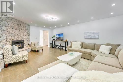 823 Tudor Close W, Sarnia, ON - Indoor Photo Showing Living Room With Fireplace