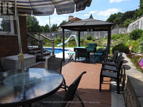 260 Ferncrest Road, Woodstock, ON - Outdoor With Above Ground Pool With Deck Patio Veranda