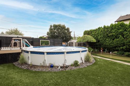 1881 Ethel Street, Kelowna, BC - Outdoor With Above Ground Pool With Backyard