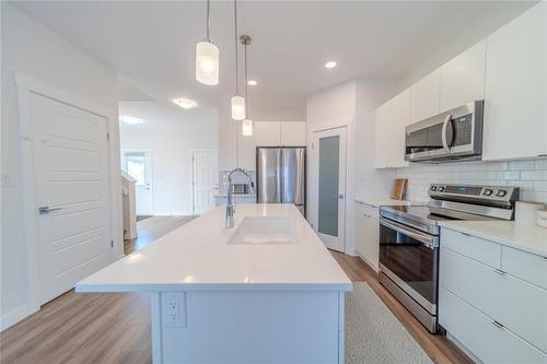 226 Tyson Trail, Winnipeg, MB - Indoor Photo Showing Kitchen With Stainless Steel Kitchen With Upgraded Kitchen