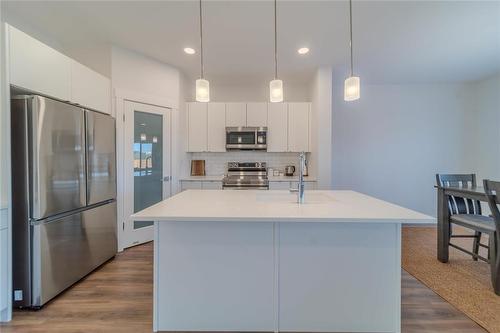 226 Tyson Trail, Winnipeg, MB - Indoor Photo Showing Kitchen With Stainless Steel Kitchen With Upgraded Kitchen