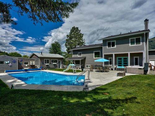 736 Durango Drive, Kamloops, BC - Outdoor With In Ground Pool With Backyard