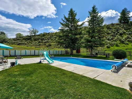 736 Durango Drive, Kamloops, BC - Outdoor With In Ground Pool With Backyard