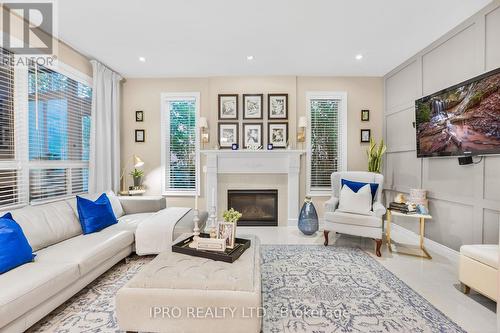 690 Peter Robertson Boulevard, Brampton (Sandringham-Wellington), ON - Indoor Photo Showing Living Room With Fireplace