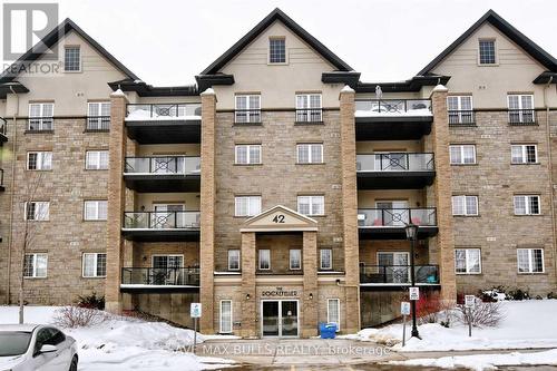 410 - 42 Ferndale Drive S, Barrie (Ardagh), ON - Outdoor With Balcony With Facade