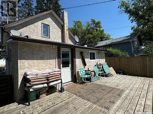 210 5Th Avenue E, Biggar, SK - Outdoor With Deck Patio Veranda With Exterior