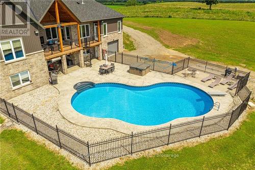 4 Middleport Road, Brant, ON - Outdoor With In Ground Pool With Deck Patio Veranda