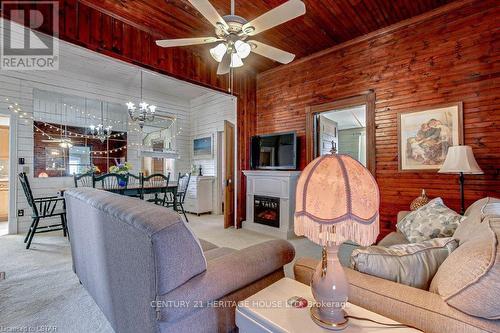 Imported from itso - 137 Bessie Street, Central Elgin (Port Stanley), ON - Indoor Photo Showing Living Room With Fireplace