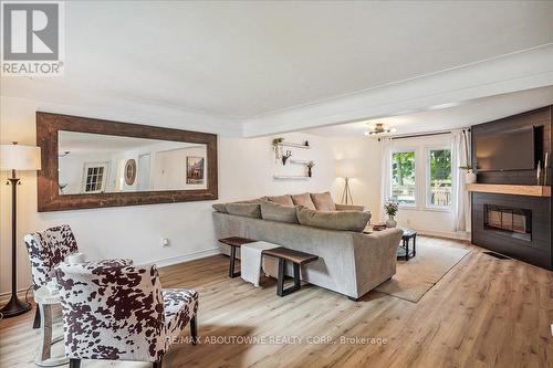 105 Victoria Street, Hamilton (Waterdown), ON - Indoor Photo Showing Living Room With Fireplace