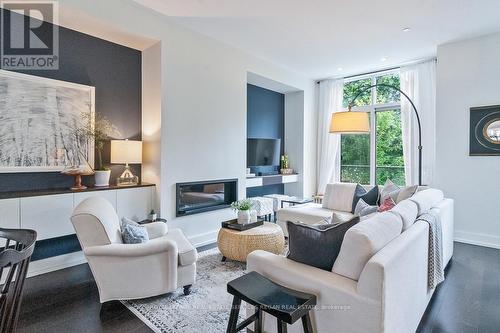 11 Godfrey'S Lane, Mississauga (Port Credit), ON - Indoor Photo Showing Living Room With Fireplace