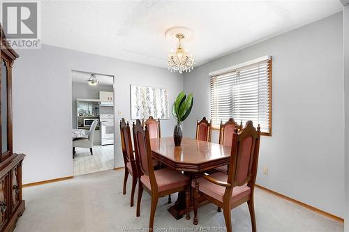 1381 Azalia Crescent, Windsor, ON - Indoor Photo Showing Dining Room