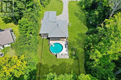 25 Powerline Road, Brighton, ON - Outdoor With Above Ground Pool With View