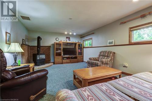 60 Lakeland Drive, Southampton, ON - Indoor Photo Showing Living Room With Fireplace