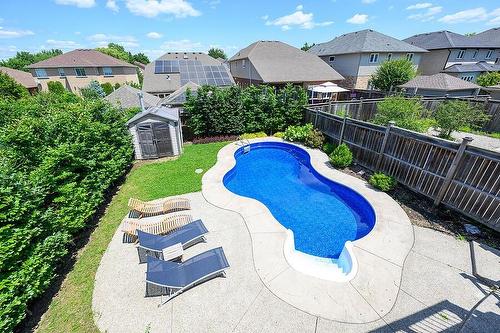 59 Onyx Court, Hamilton, ON - Outdoor With In Ground Pool With Deck Patio Veranda With Backyard