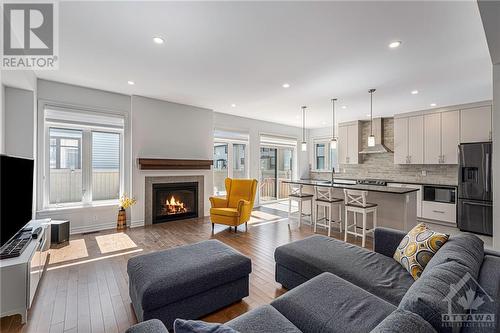 184 Crevasse Road S, Ottawa, ON - Indoor Photo Showing Living Room With Fireplace