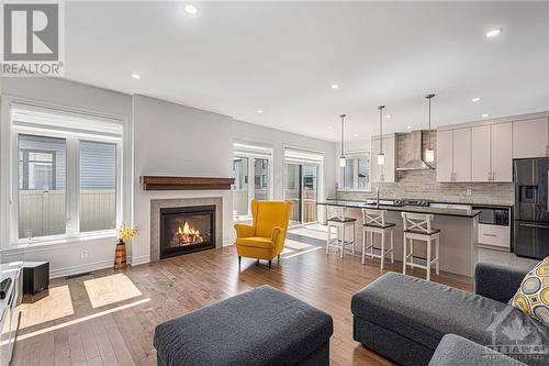 184 Crevasse Road S, Ottawa, ON - Indoor Photo Showing Living Room With Fireplace